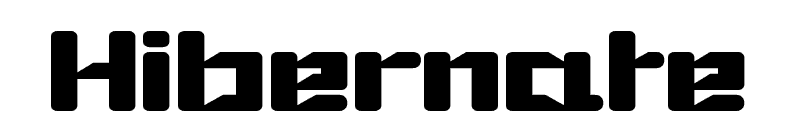 Hibernate Font