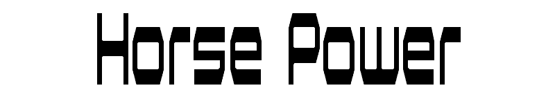 Horse Power Font