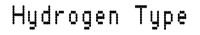 Hydrogen Type Font