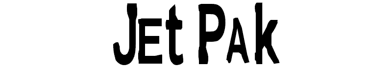 Jet Pak Font