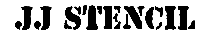 JJ Stencil Font