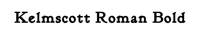 Kelmscott Roman Bold Font