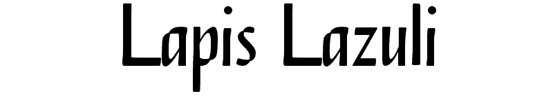 Lapis Lazuli Font