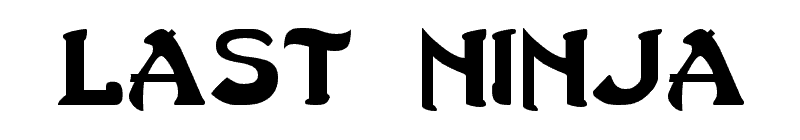 Last Ninja Font