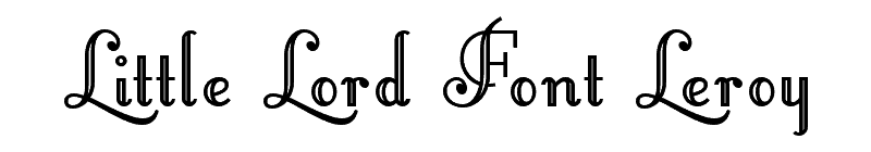 Little Lord Font Leroy
