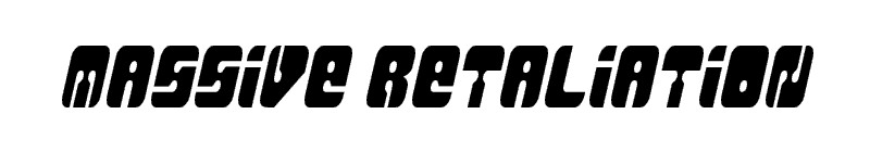 Massive Retaliation Font