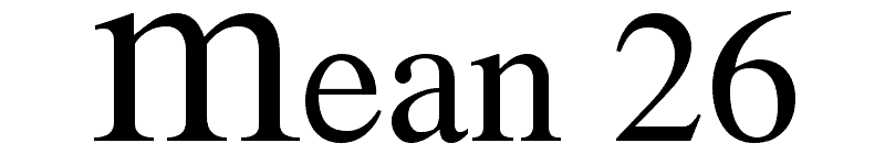 Mean 26 Font