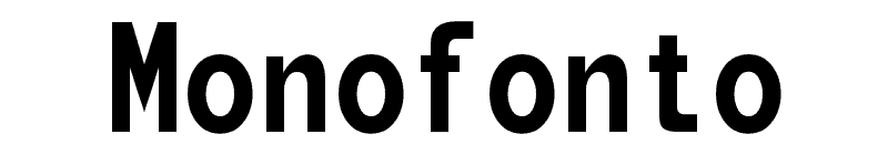 Monofonto Font