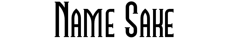 Name Sake Font