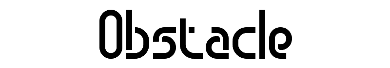 Obstacle Font