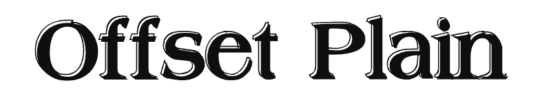 Offset Plain Font