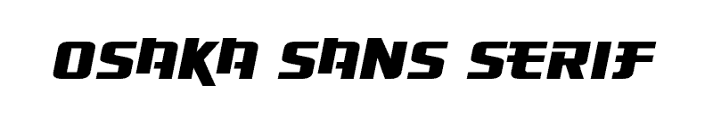 Osaka Sans Serif Font