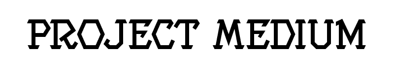 Project Medium Font