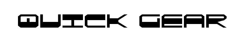 Quick Gear Font