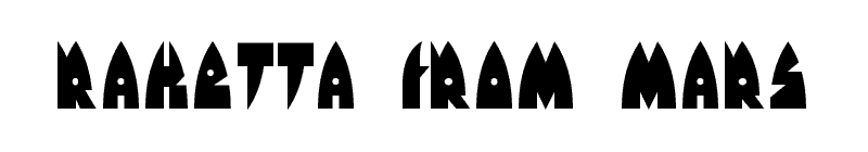 Raketta From Mars Font