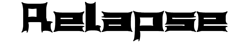 Relapse Font