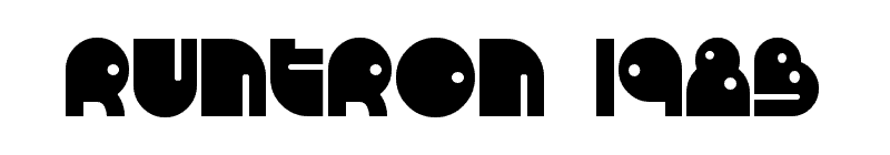 Runtron 1983 Font