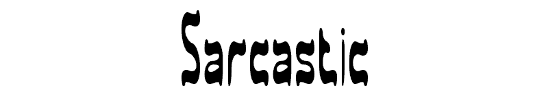 Sarcastic Font