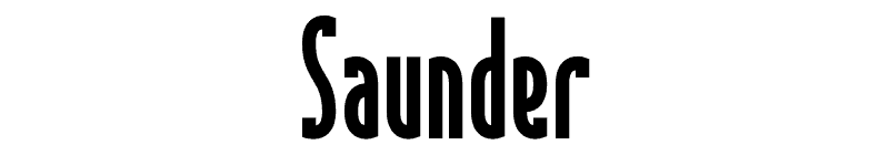 Saunder Font