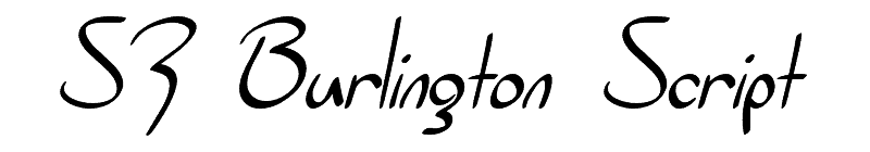 SF Burlington Script Font