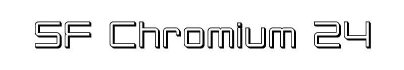 SF Chromium 24 Font