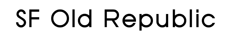 SF Old Republic Font