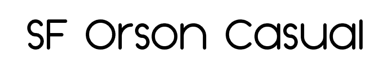 SF Orson Casual Font