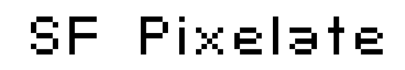 SF Pixelate Font