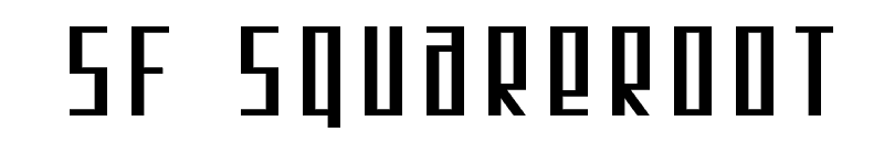 SF Squareroot Font