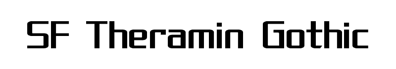 SF Theramin Gothic Font