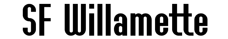 SF Willamette Font