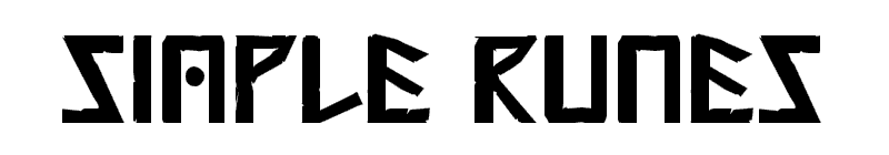 Simple Runes Font
