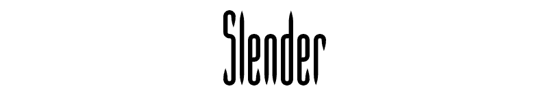 Slender Font