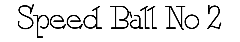 Speed Ball No 2 Font