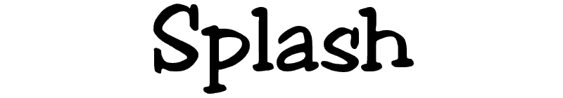 Splash Font