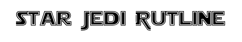 Star Jedi Outline Font