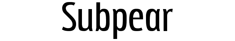 Subpear Font