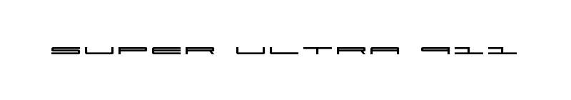 Super Ultra 911 Font