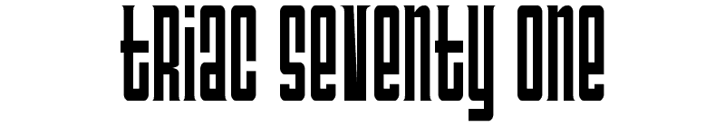 Triac Seventy One Font