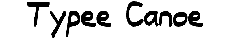 Typee Canoe Font