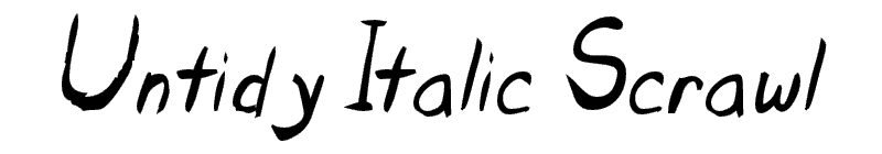 Untidy Italic Scrawl