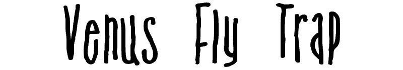 Venus Fly Trap Font