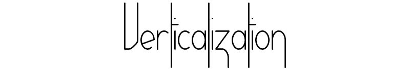 Verticalization Font