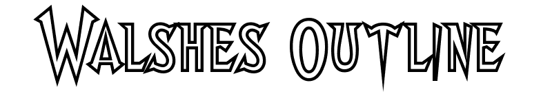 Walshes Outline Font