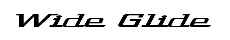 Wide Glide Font