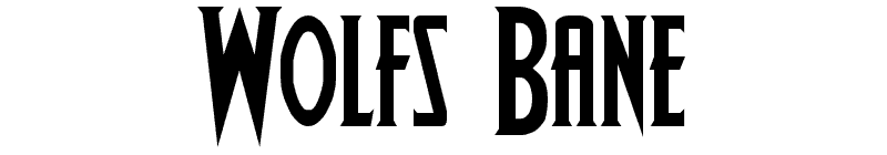 Wolfs Bane Font