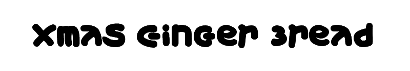 Xmas Ginger Bread Font