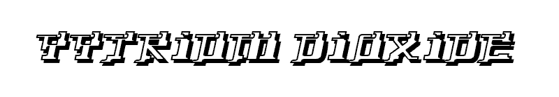 Yytrium Dioxide Font