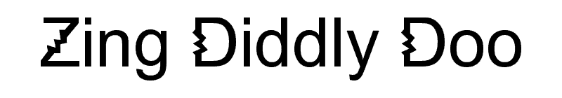 Zing Diddly Doo Font