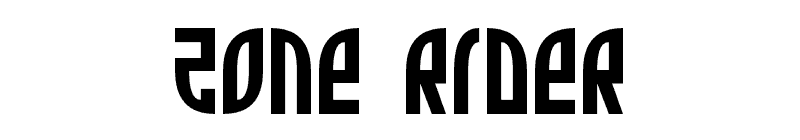 Zone Rider Font